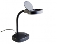 Лупа - лампа с подсветкой Veber 8611 3D, 3x, 86 мм черная